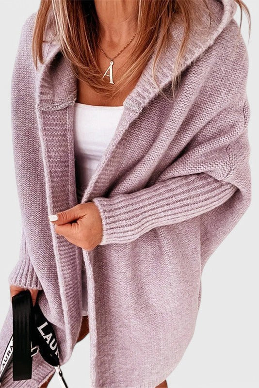 MÓNICA | Cárdigan con capucha oversize