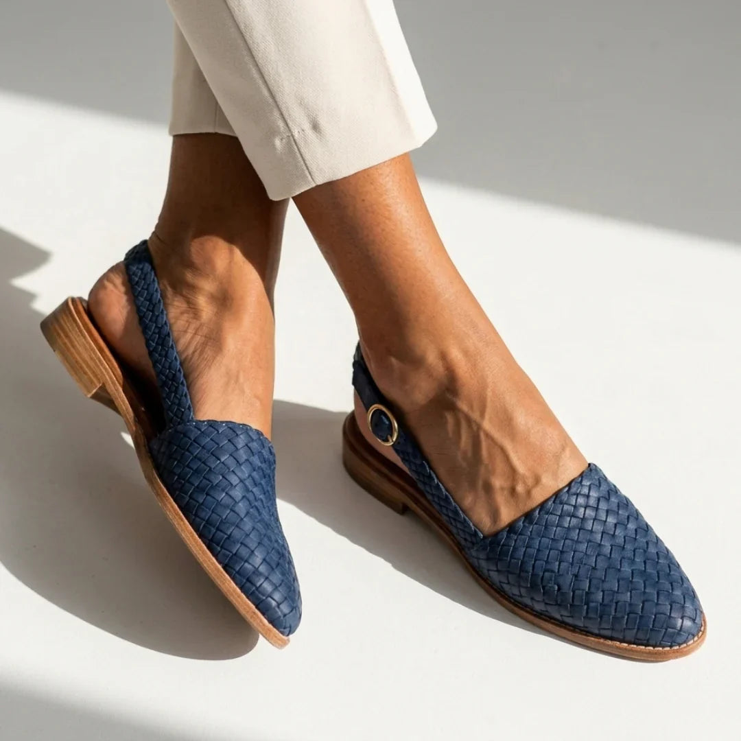 VERA | Mocasín trenzado con talón abierto