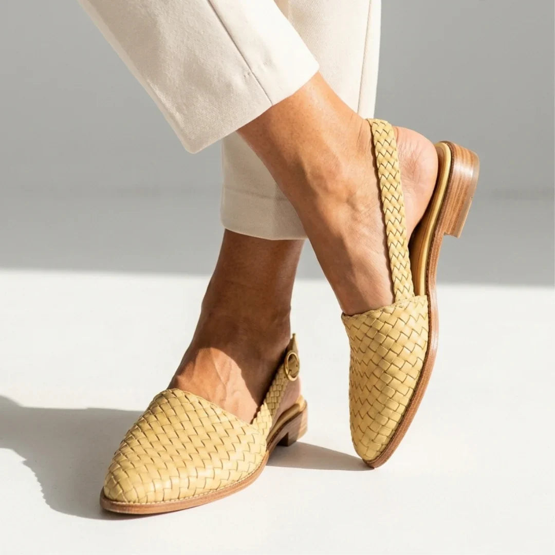 VERA | Mocasín trenzado con talón abierto