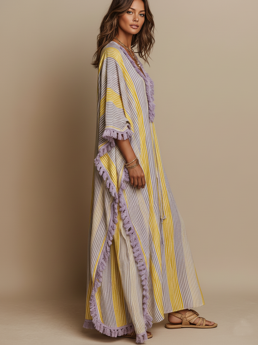 ROCÍO | Vestido maxi a rayas