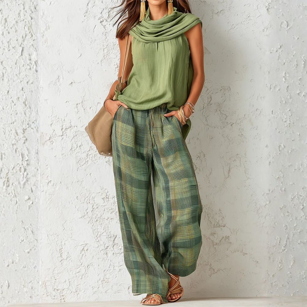 CAMILA | Conjunto con pantalón a cuadros