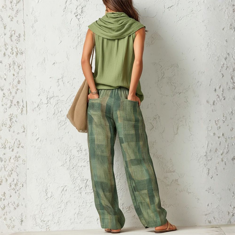 CAMILA | Conjunto con pantalón a cuadros