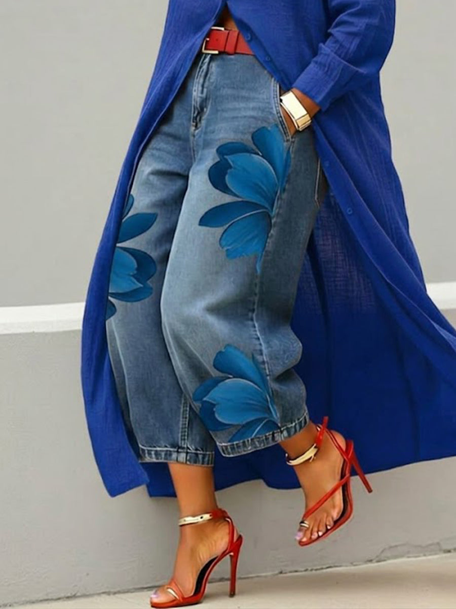 DANIELA | Pantalón estampado artístico