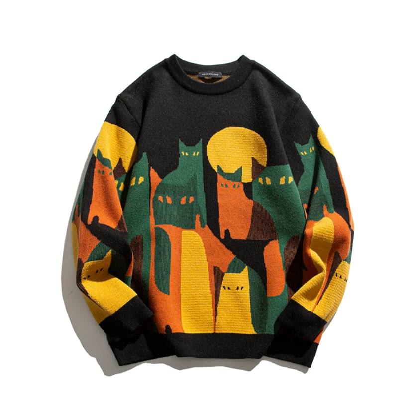 LUCIAN | Sudadera estampada con gato
