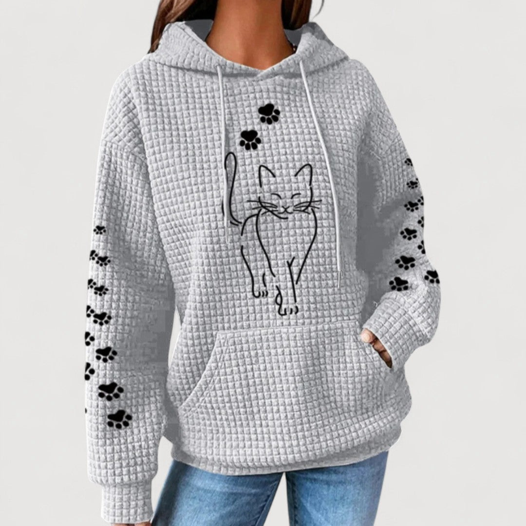 VALENTINA | Sudadera estampada con gato
