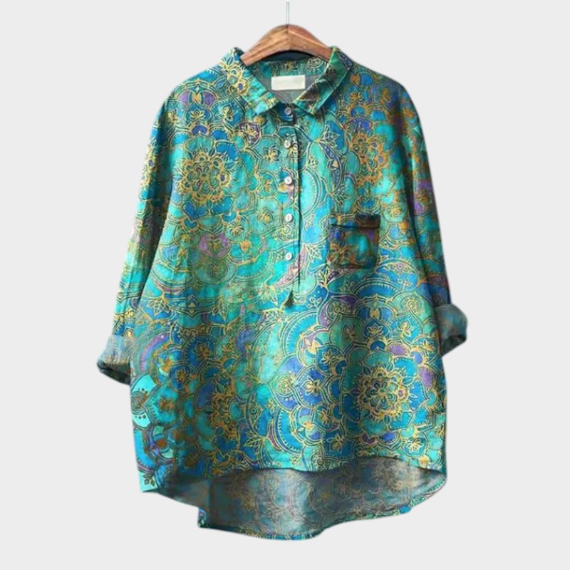 DANIELA | Blusa floral entallada