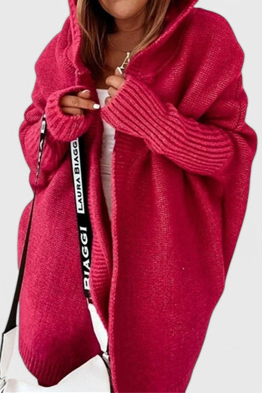 MÓNICA | Cárdigan con capucha oversize