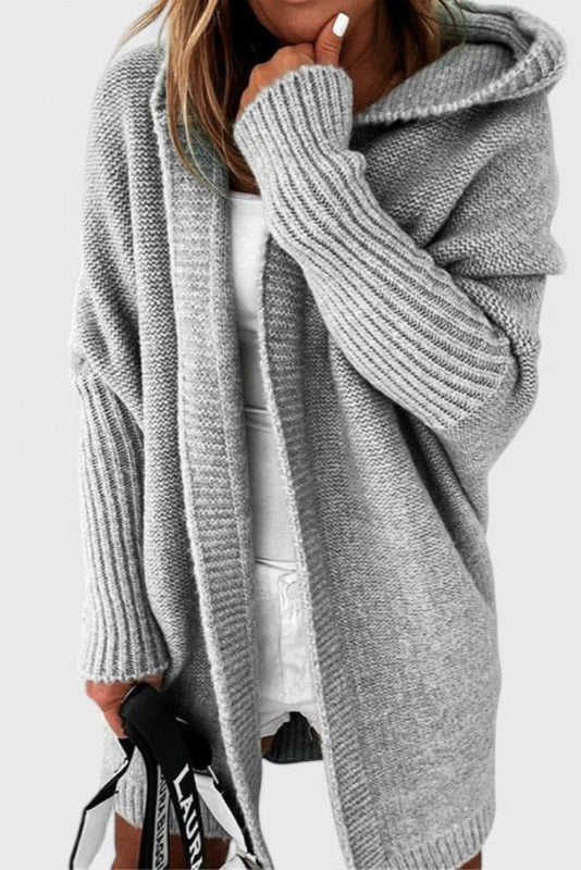 MÓNICA | Cárdigan con capucha oversize
