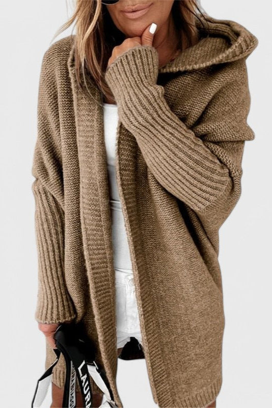 MÓNICA | Cárdigan con capucha oversize