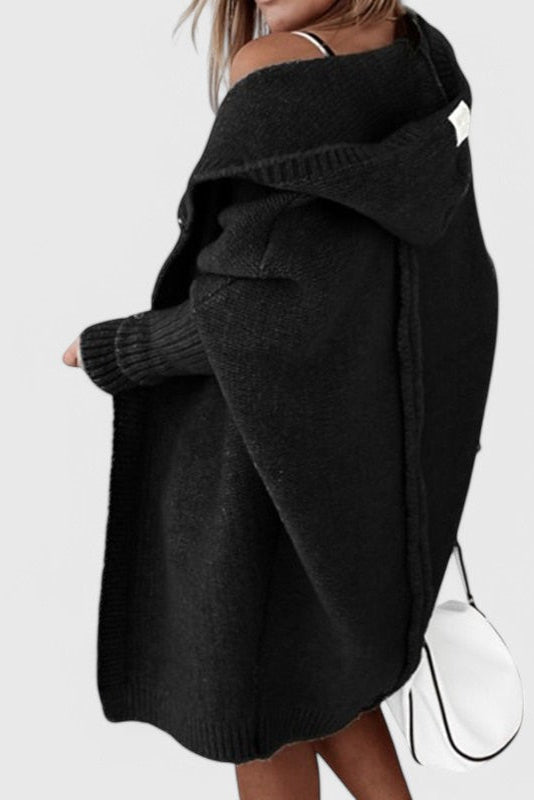 MÓNICA | Cárdigan con capucha oversize