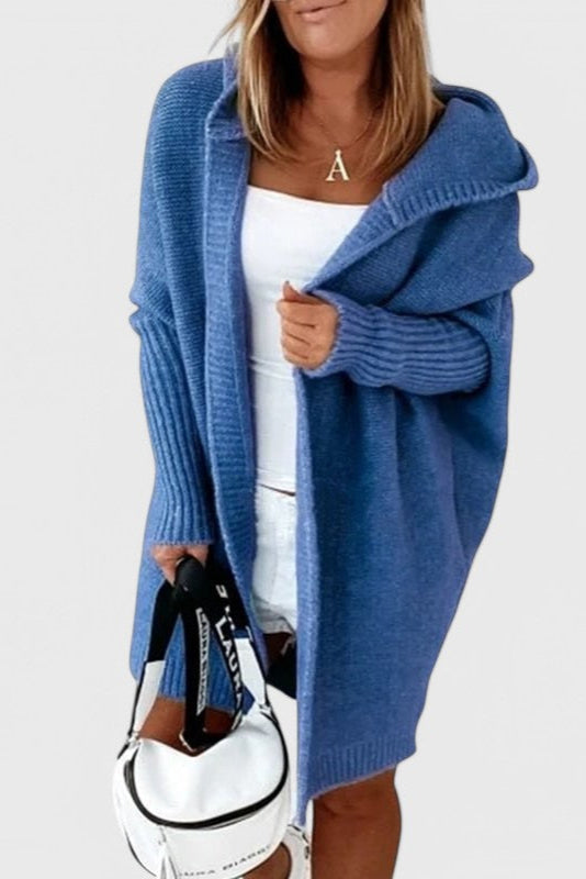 MÓNICA | Cárdigan con capucha oversize