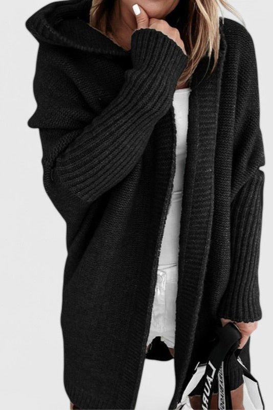 MÓNICA | Cárdigan con capucha oversize