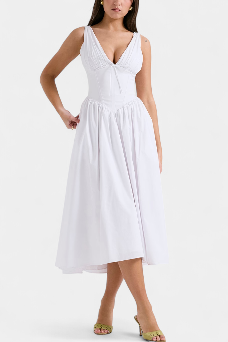 LUCIANA | Vestido midi floral