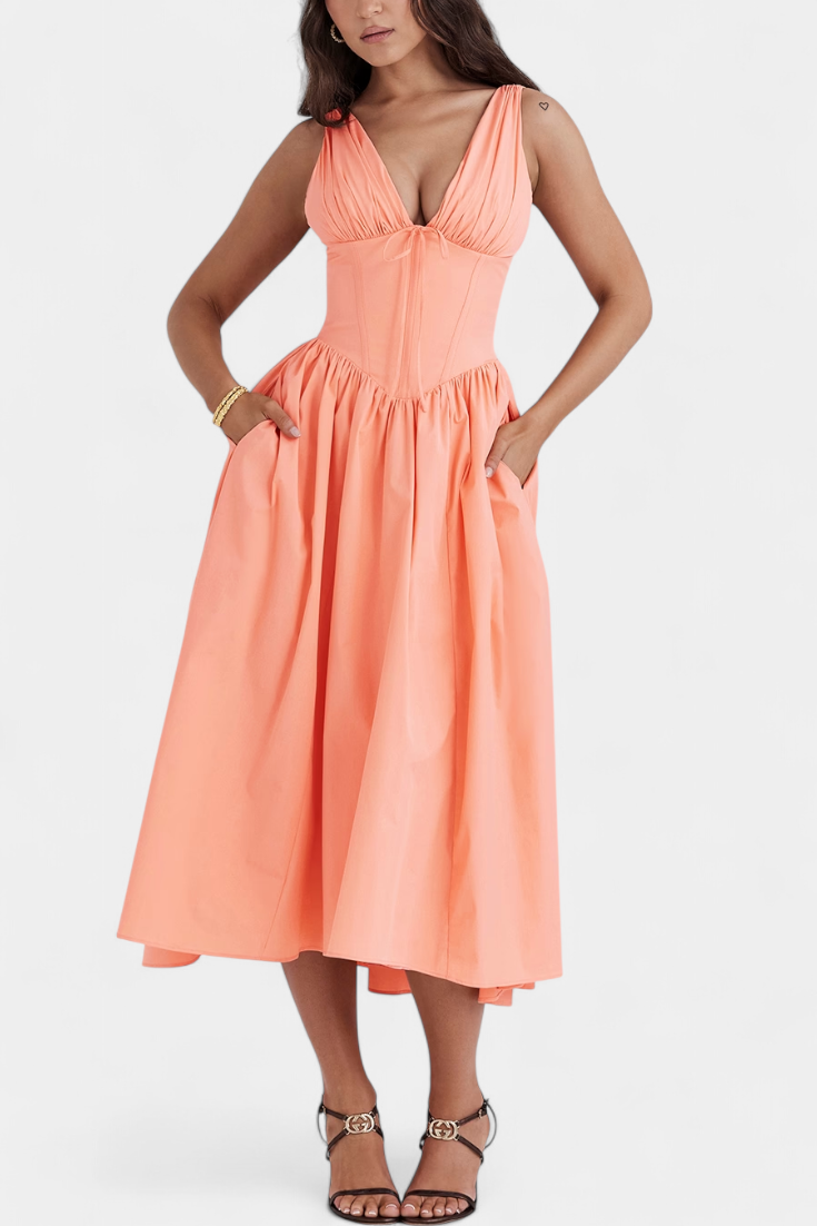 LUCIANA | Vestido midi floral