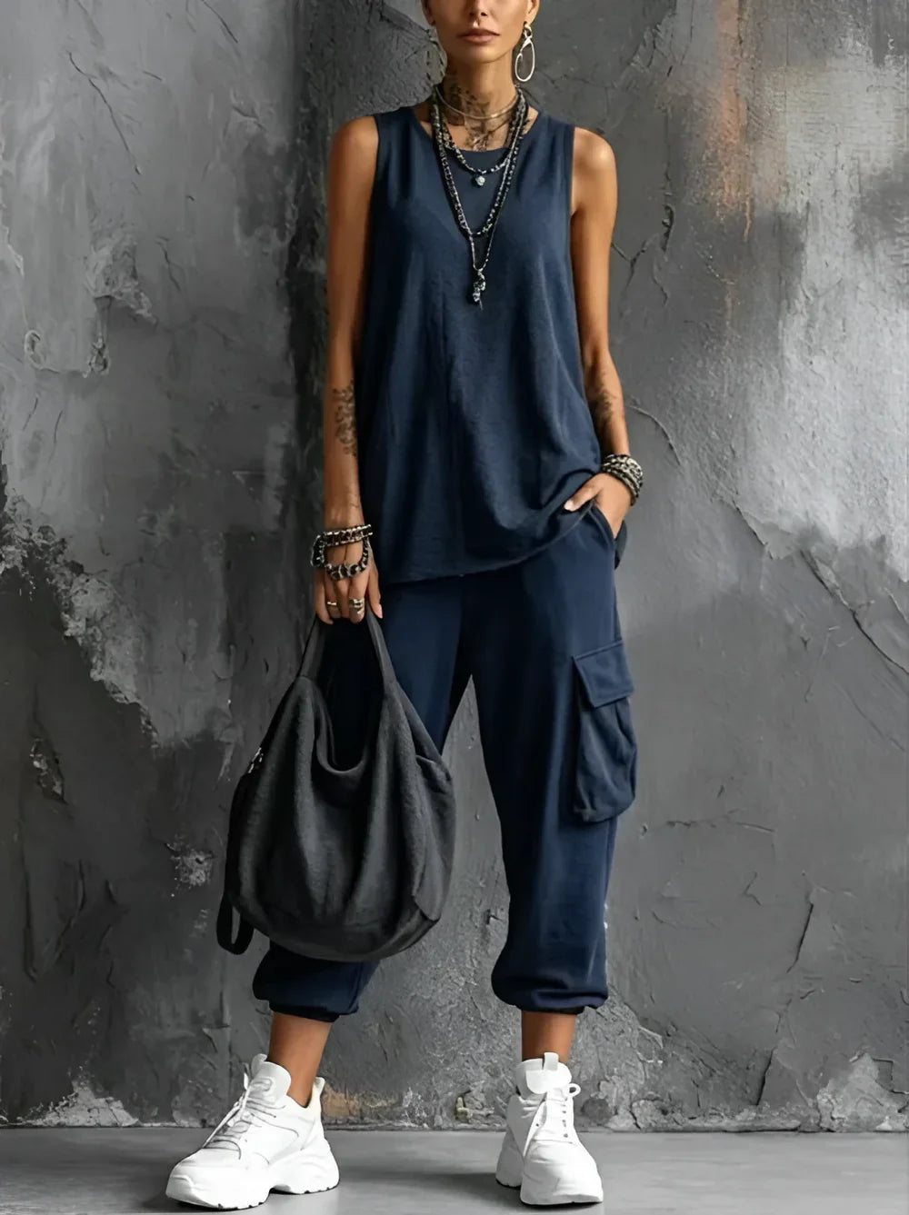 SALMA | Conjunto informal con bolsillos