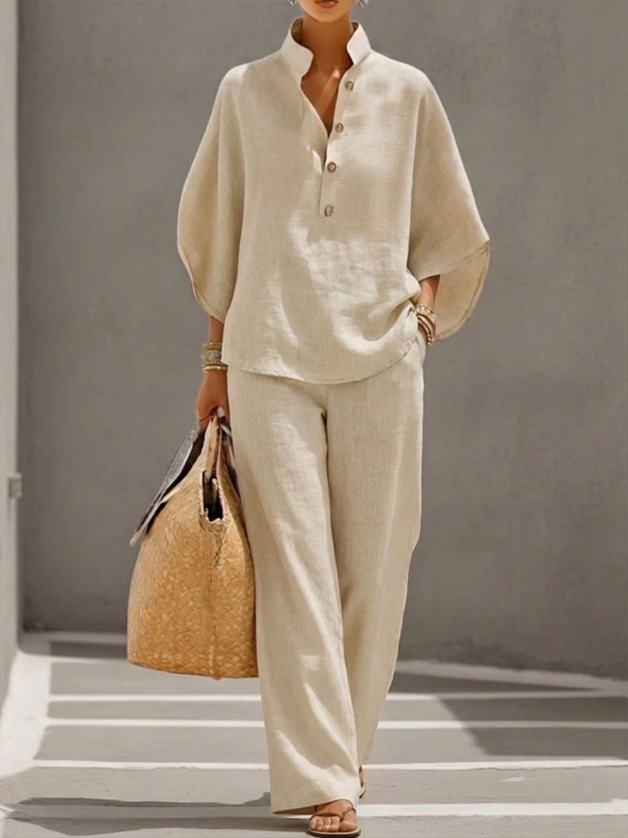 YAZMÍN | Conjunto con pantalón amplio