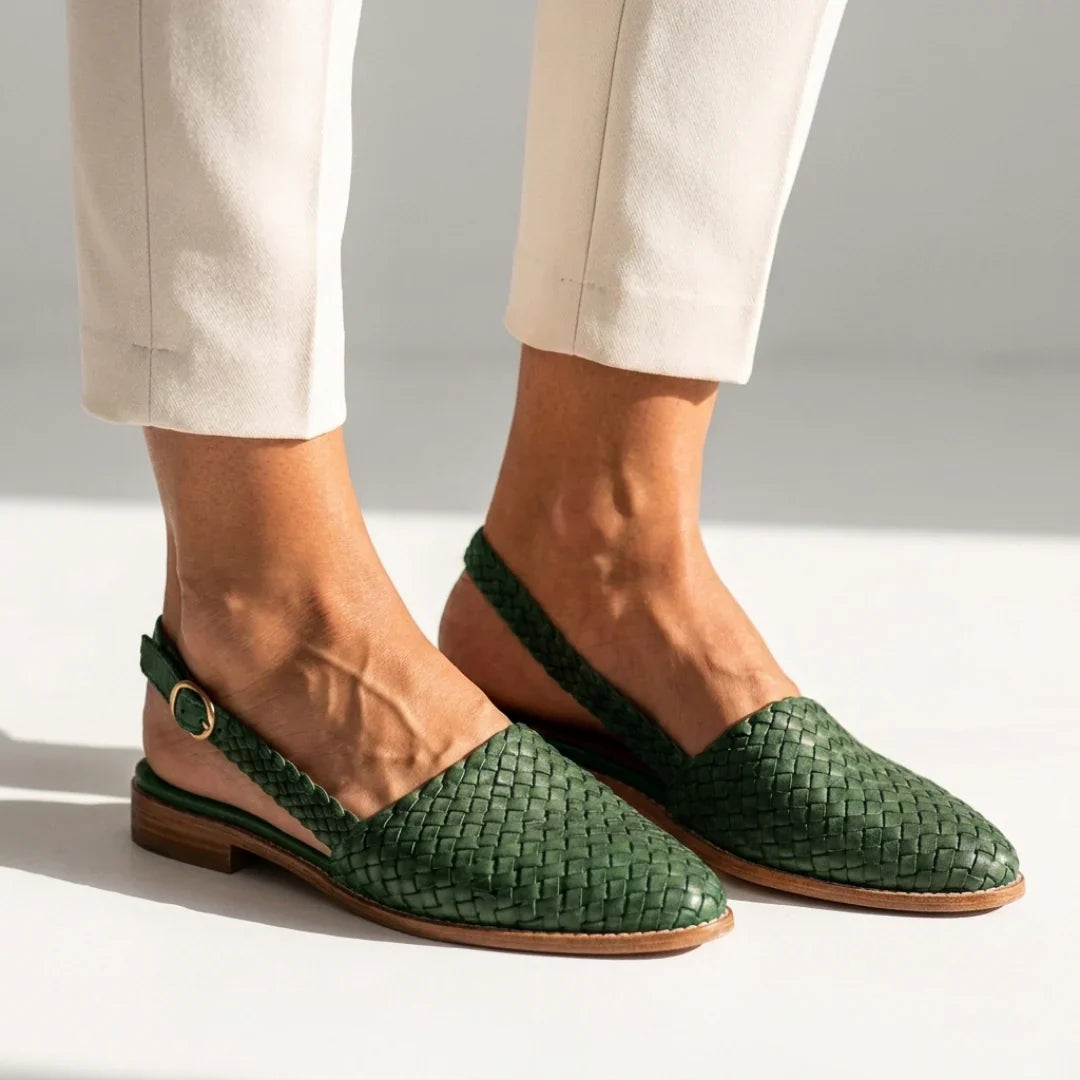 VERA | Mocasín trenzado con talón abierto