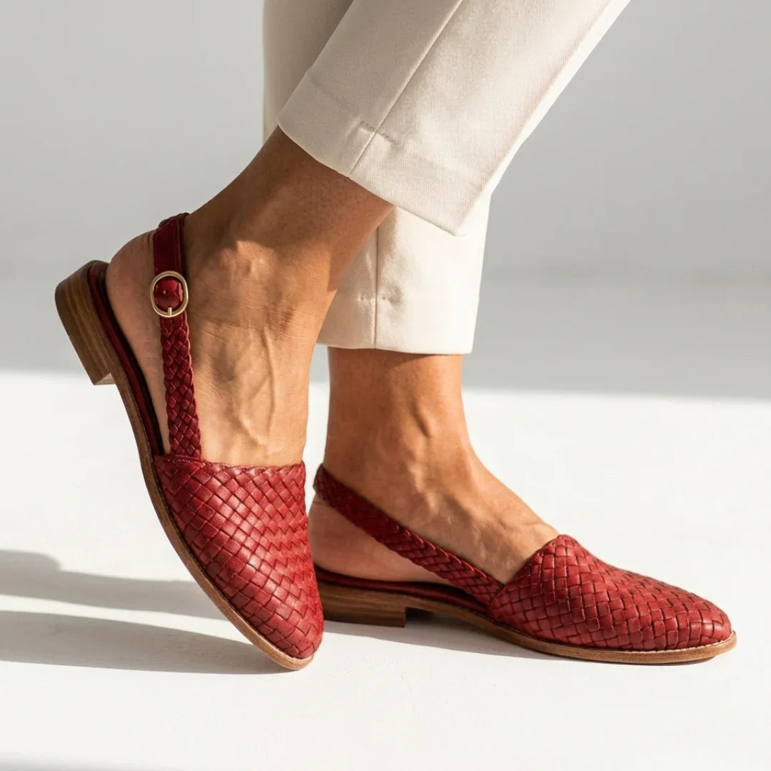 VERA | Mocasín trenzado con talón abierto