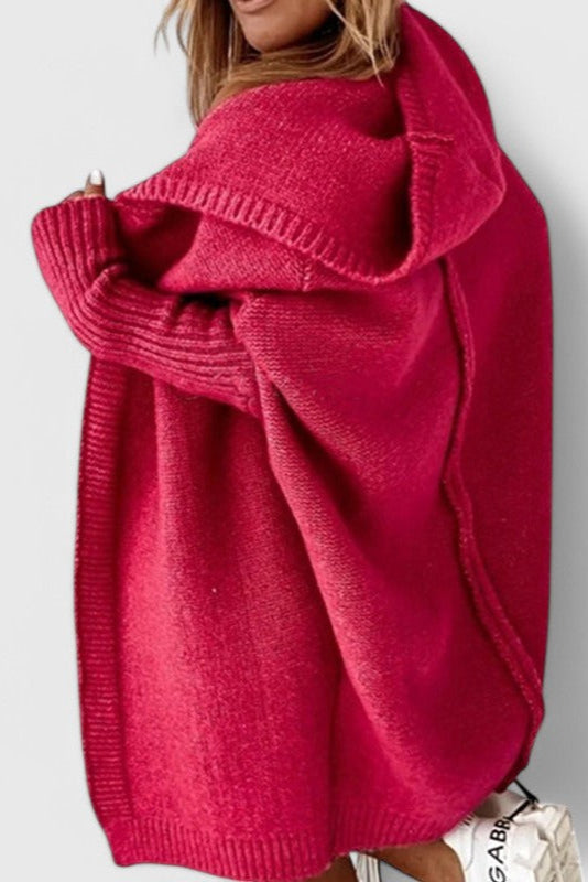 MÓNICA | Cárdigan con capucha oversize