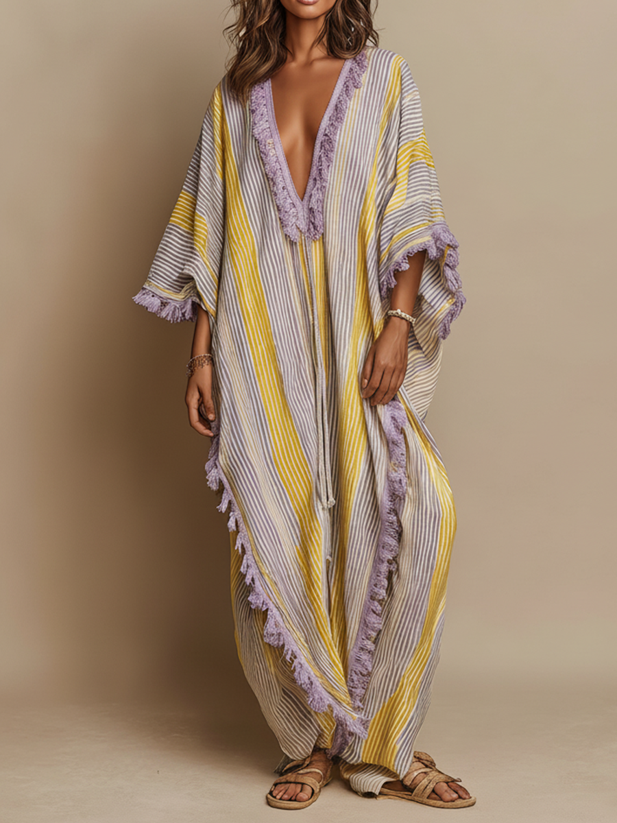 ROCÍO | Vestido maxi a rayas