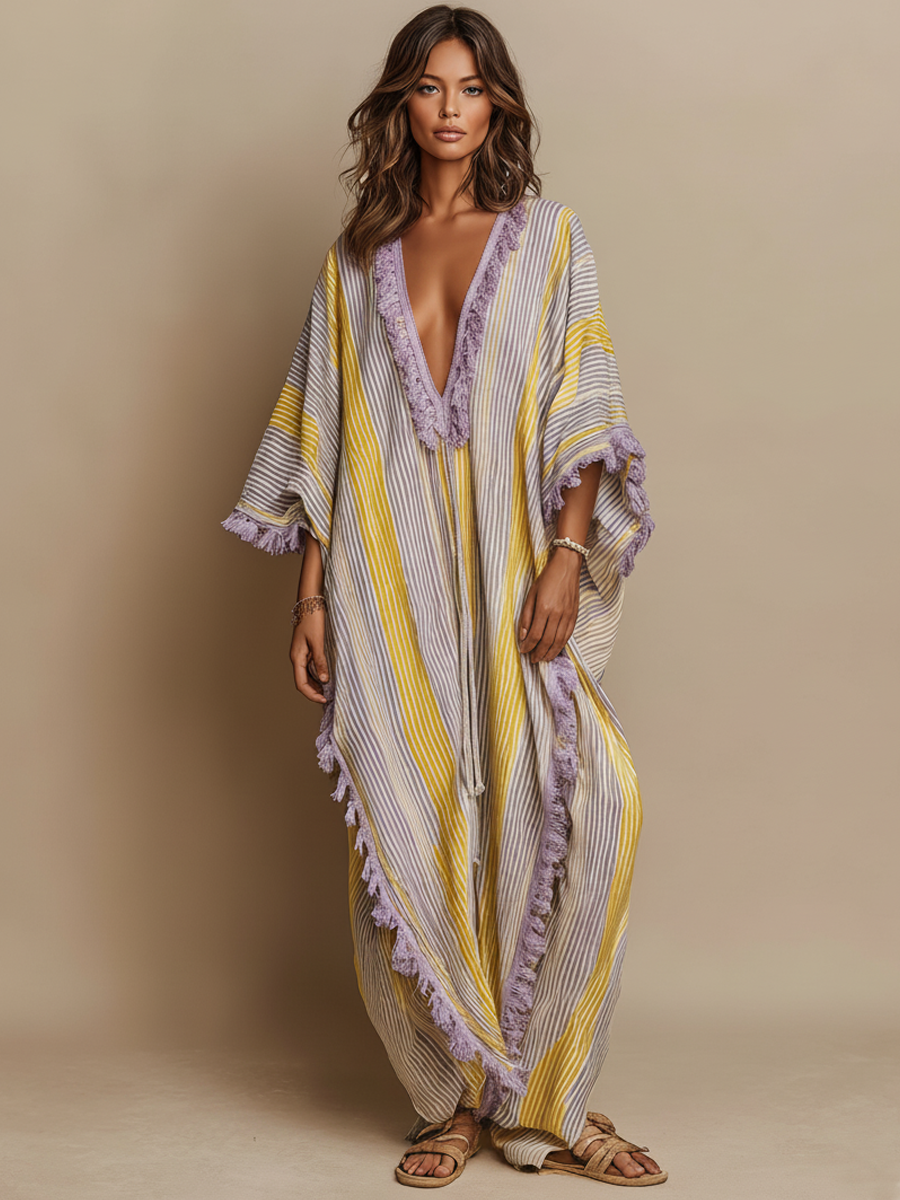 ROCÍO | Vestido maxi a rayas