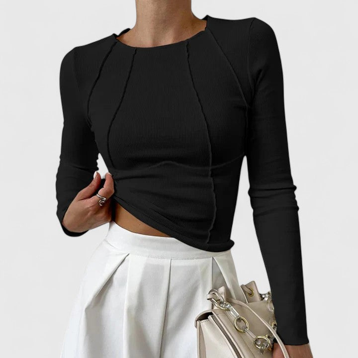 LUCIANA | Blusa de manga larga entallada
