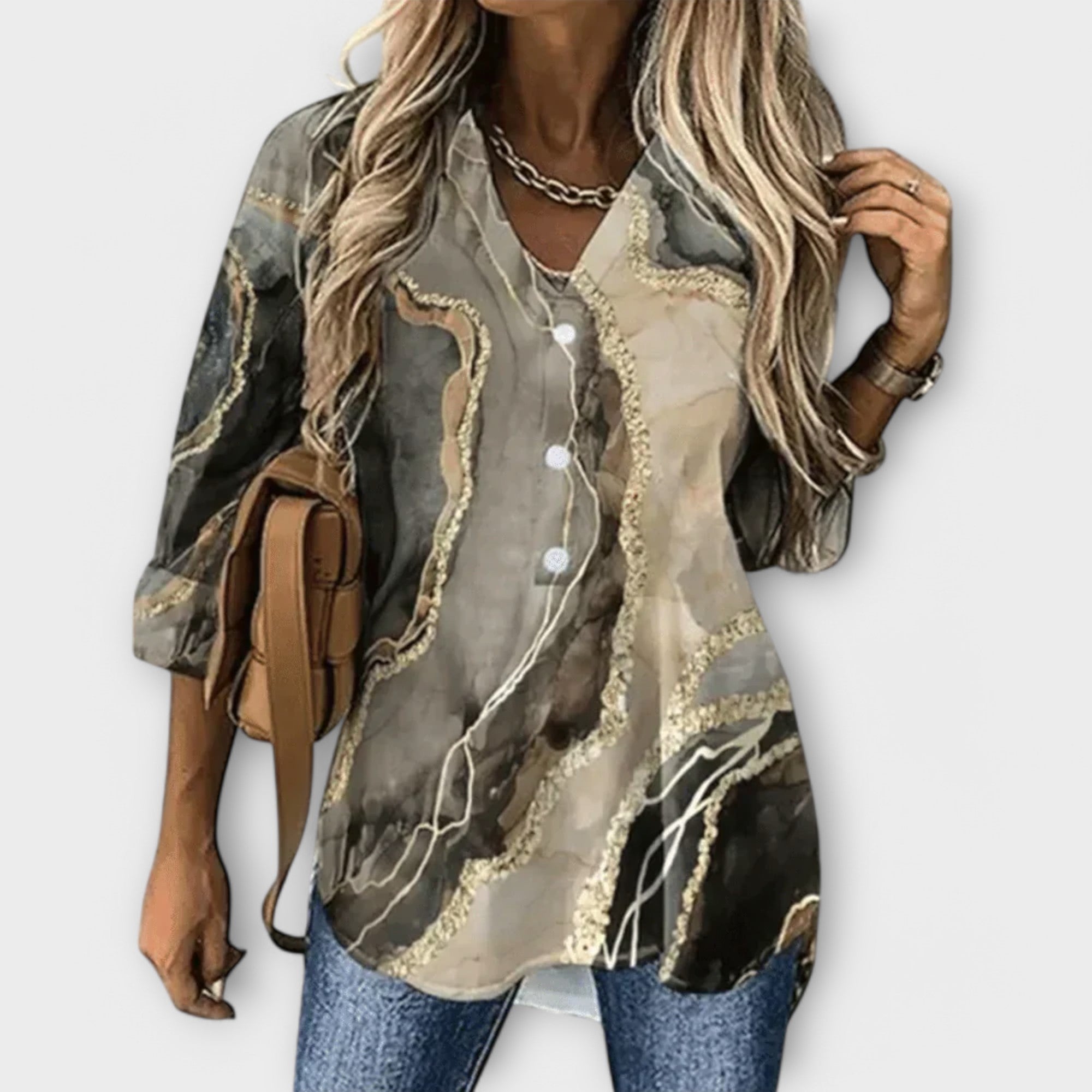 MARIANA | Blusa artesanal con corte versátil