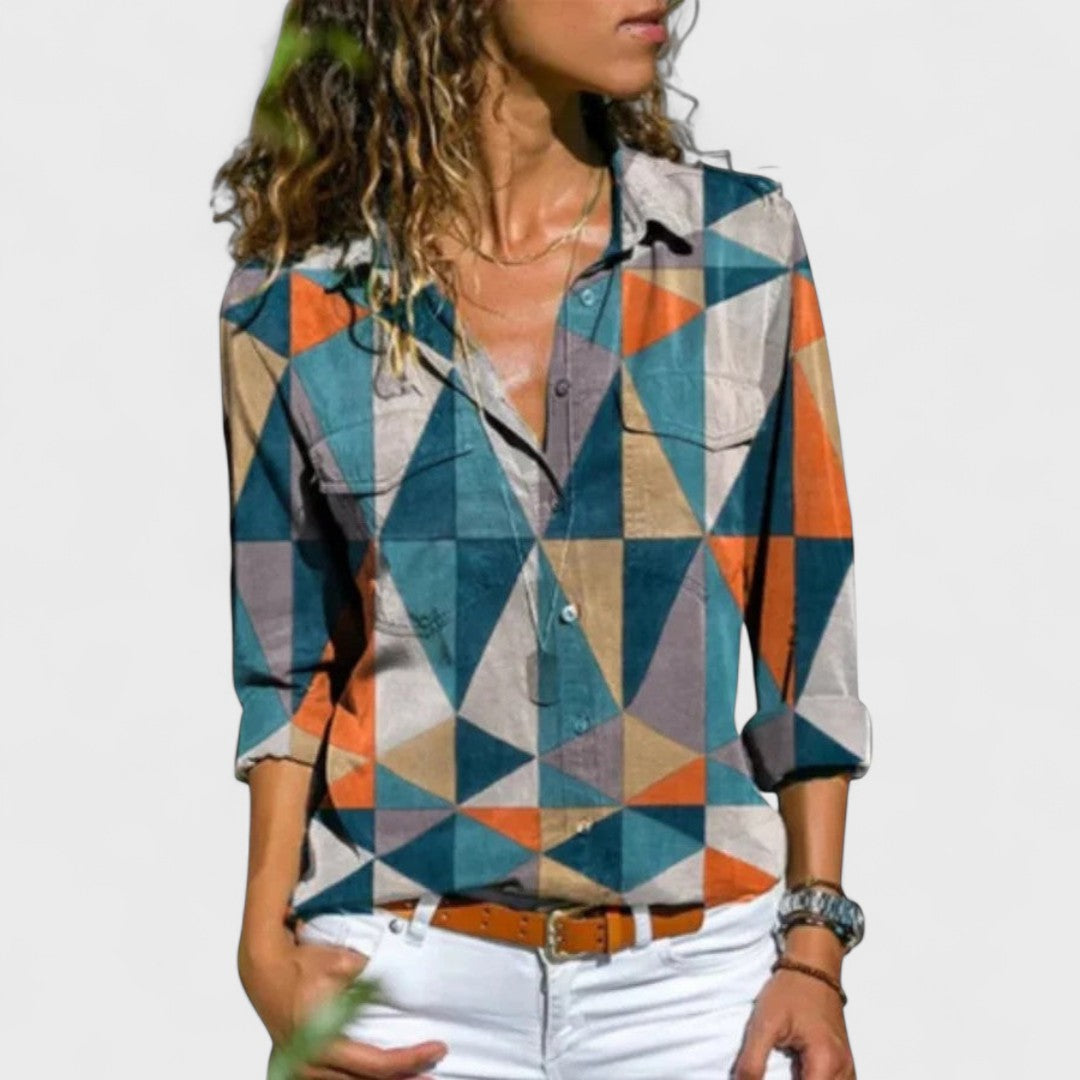 ALEJANDRA | Blusa con mangas abullonadas