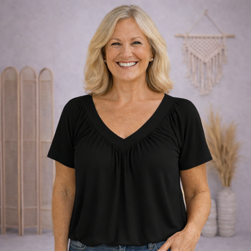 CATALINA | Blusa amplia de hombros cubiertos
