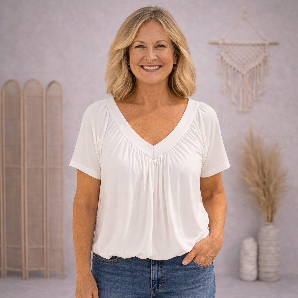 CATALINA | Blusa amplia de hombros cubiertos