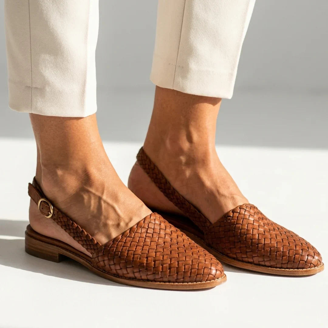 VERA | Mocasín trenzado con talón abierto