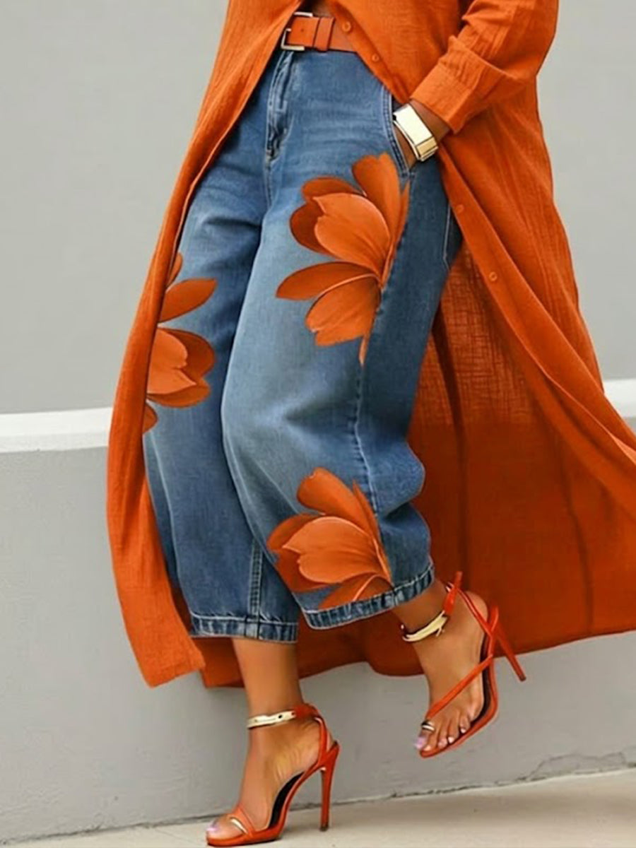 DANIELA | Pantalón estampado artístico