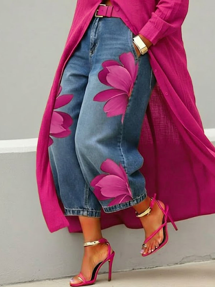 DANIELA | Pantalón estampado artístico