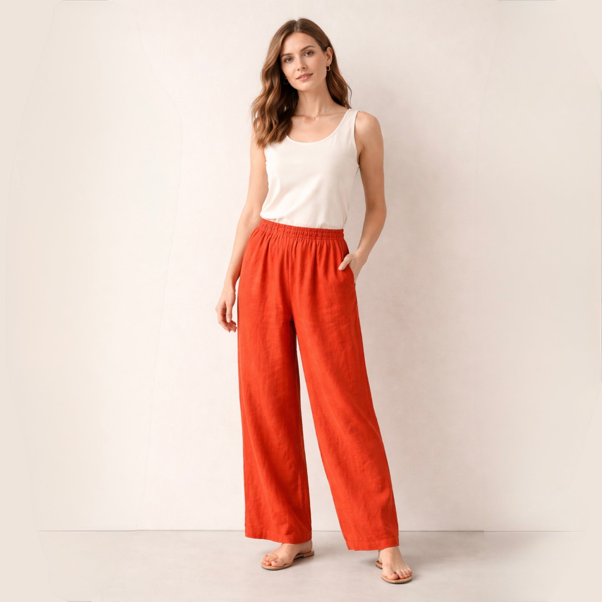 LAURA | Pantalón de rayas ancho