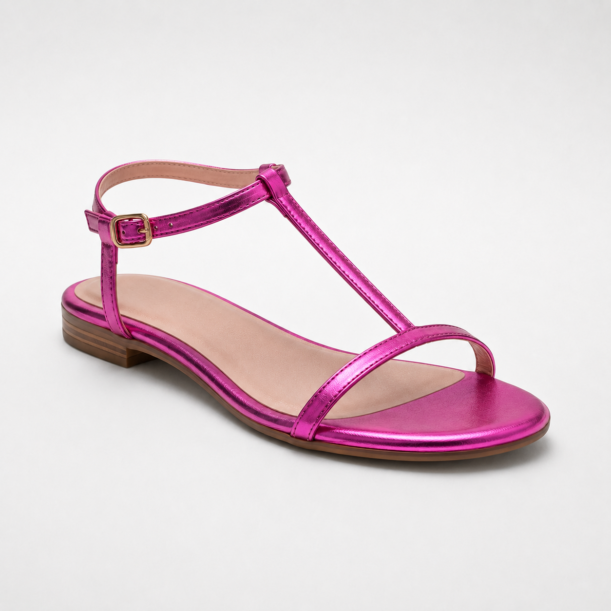 ISABELLA | Sandalias doradas de tiras finas