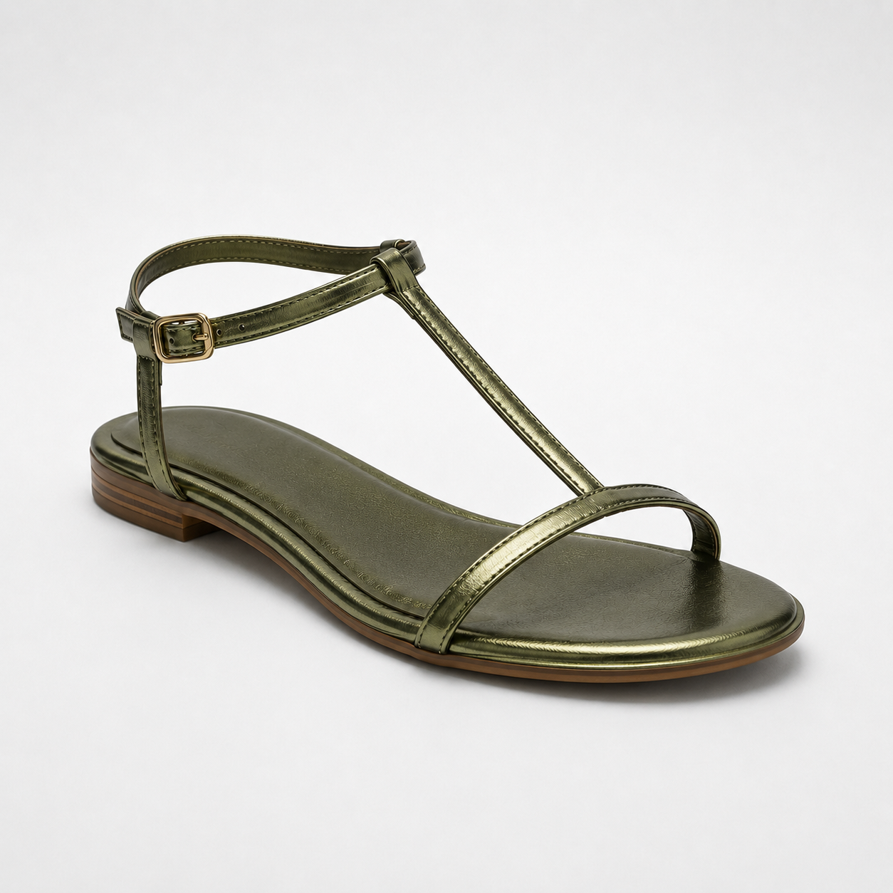 ISABELLA | Sandalias doradas de tiras finas