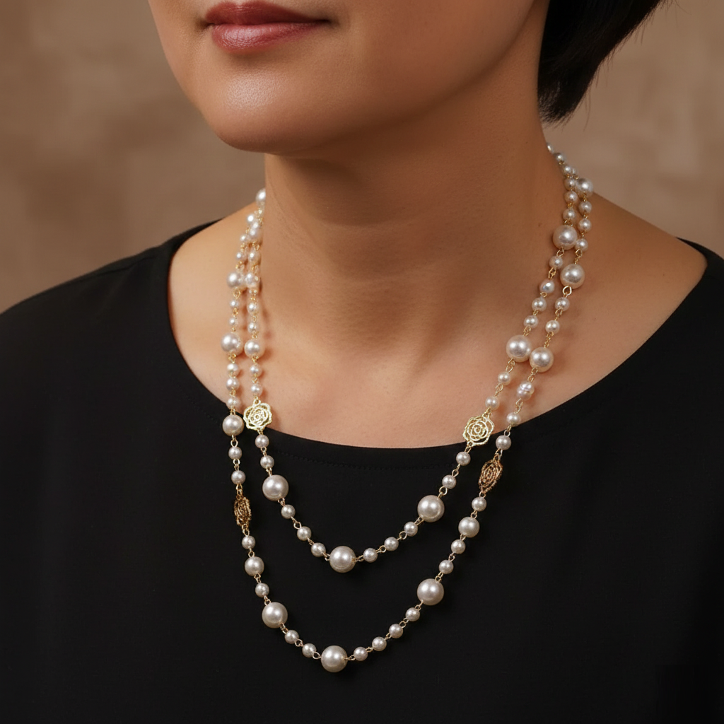 MARIA EDUARDA | Collar con perla
