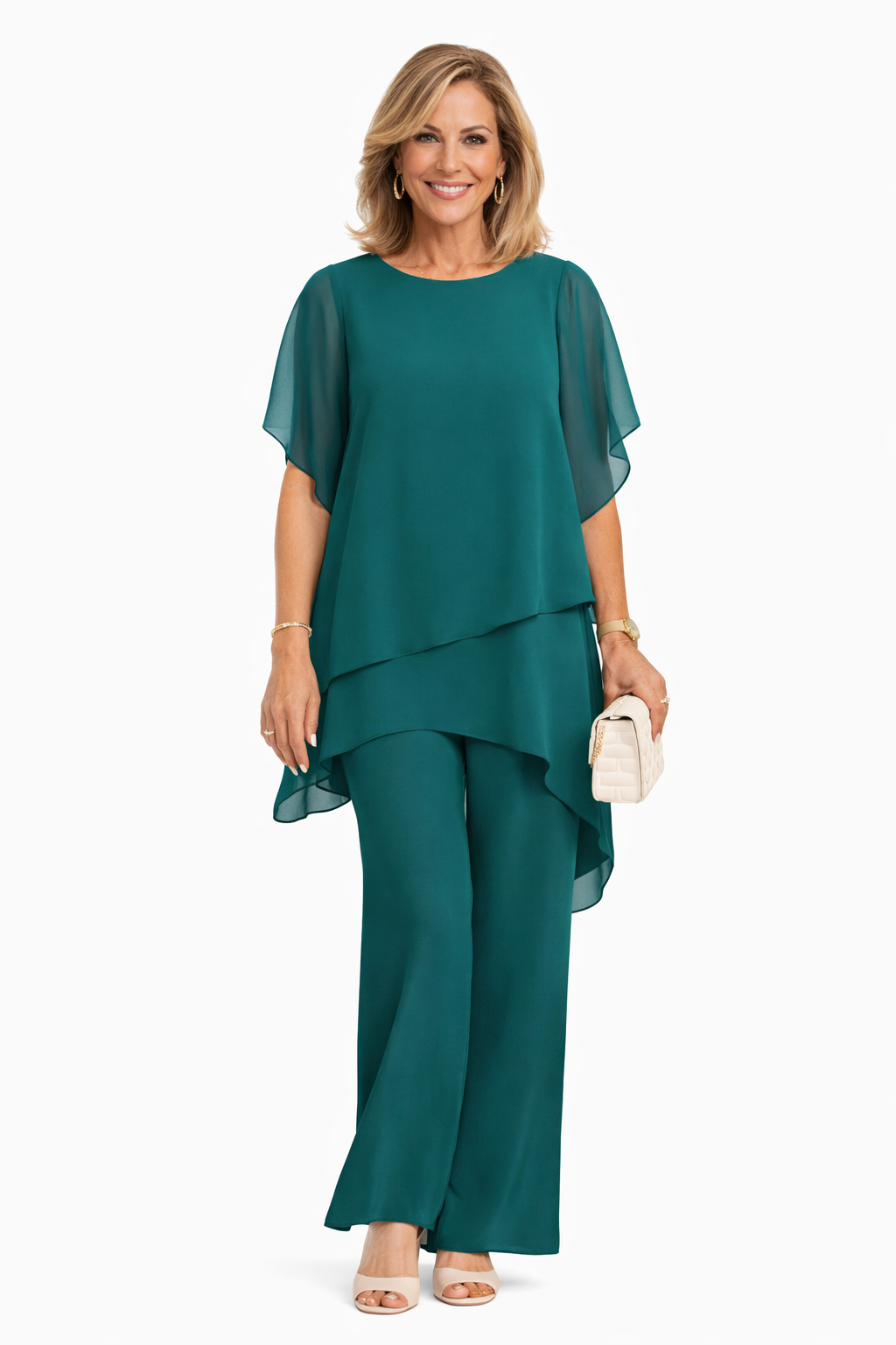 ADRIANA | Conjunto de pierna ancha fluido