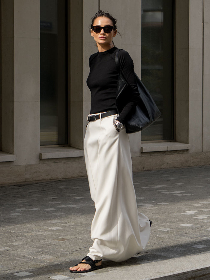 PAULINA | Pantalón liso de corte recto