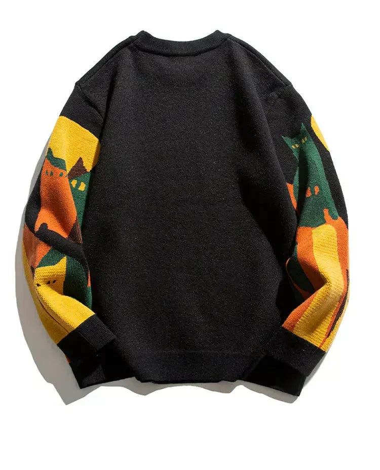 LUCIAN | Sudadera estampada con gato