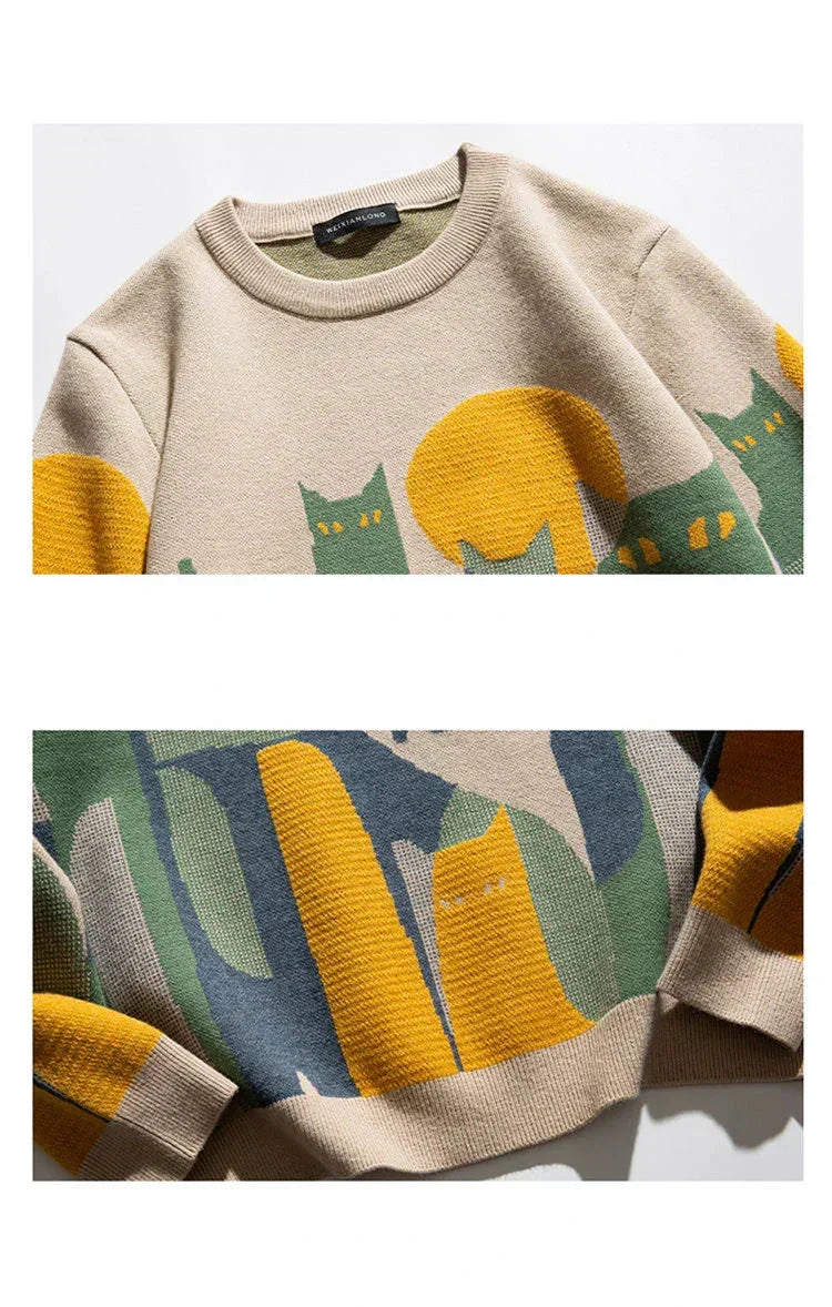 LUCIAN | Sudadera estampada con gato
