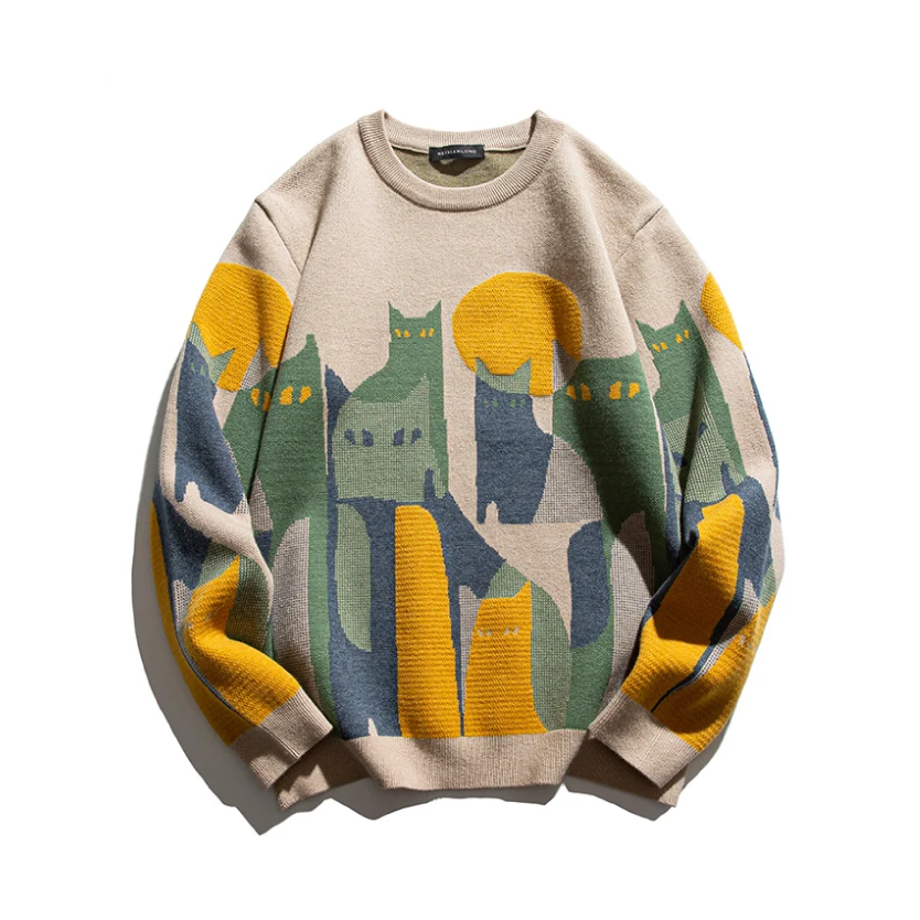 LUCIAN | Sudadera estampada con gato