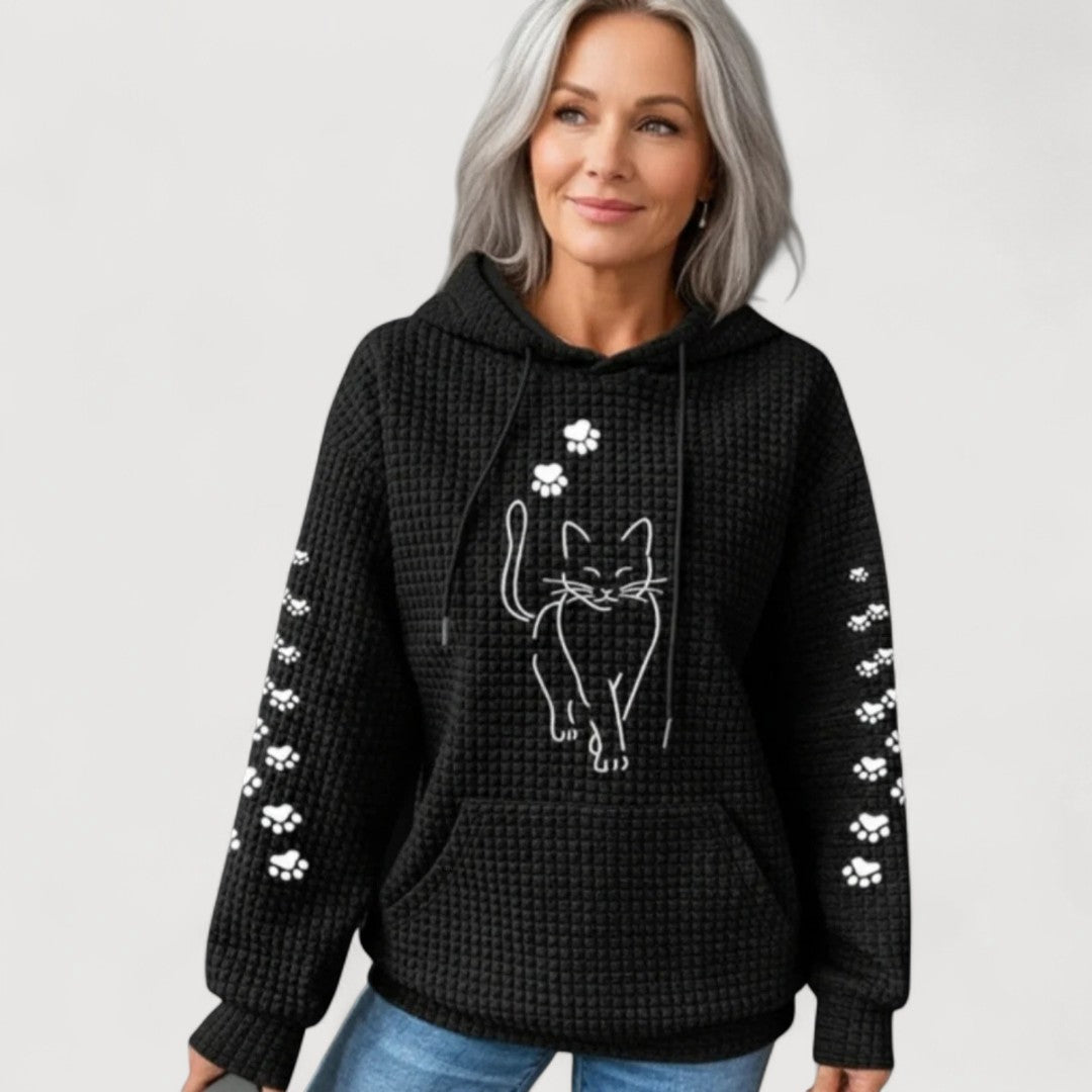 SARA | Sudadera estampada con capucha