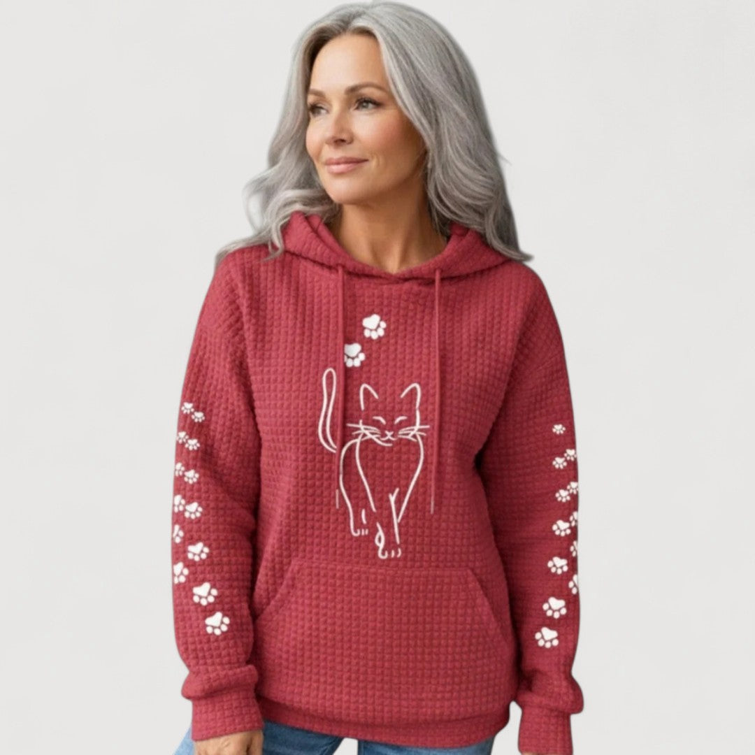 SARA | Sudadera estampada con capucha