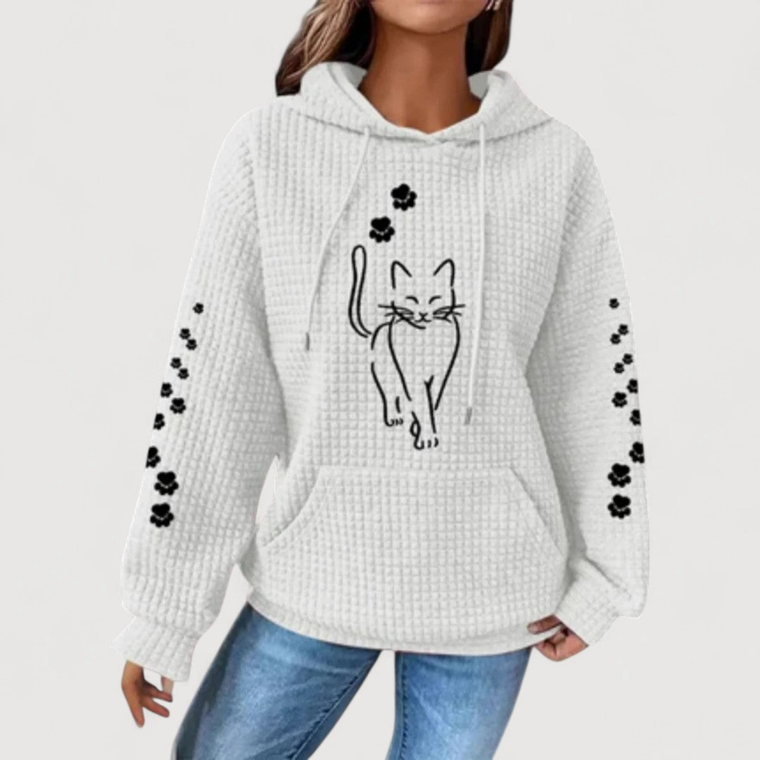 VALENTINA | Sudadera estampada con gato
