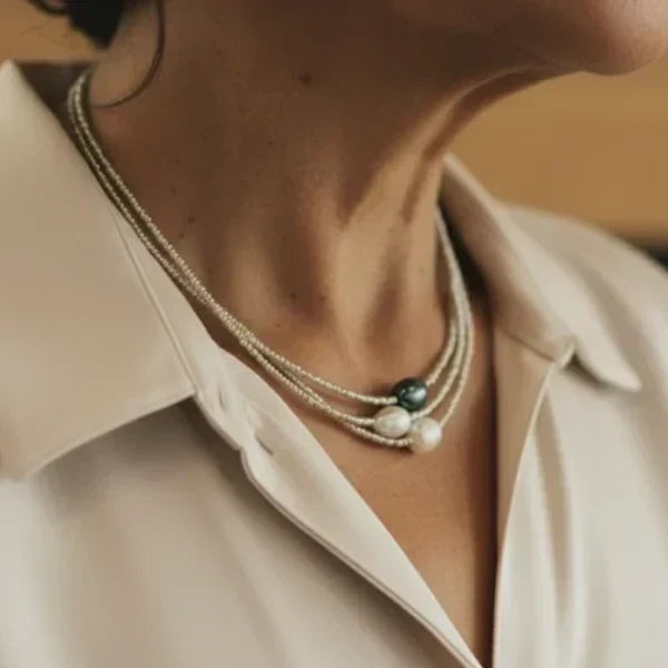 CARLA | Collar de perlas naturales