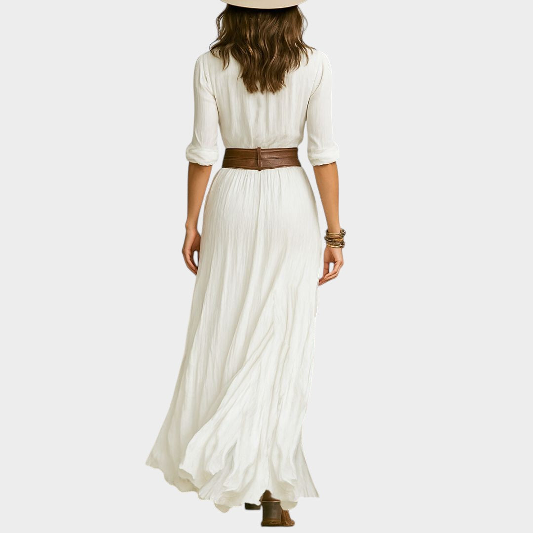 SOFÍA | Vestido maxi con botones