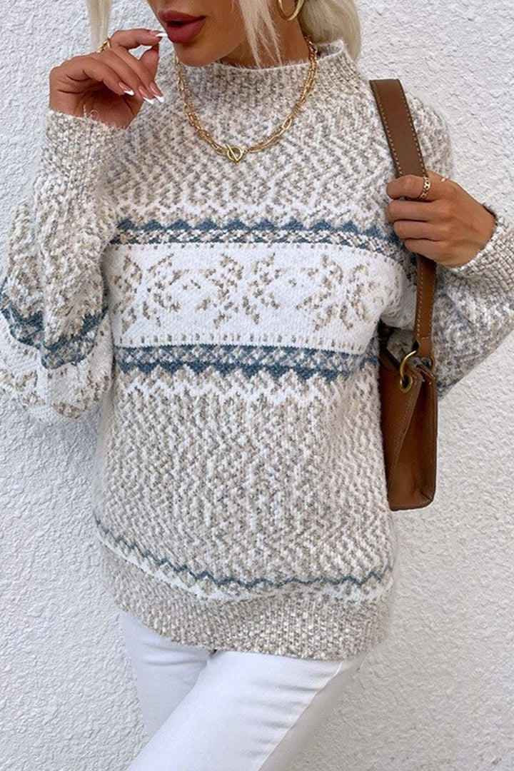 ALEJANDRA | Suéter estampado de copos de nieve