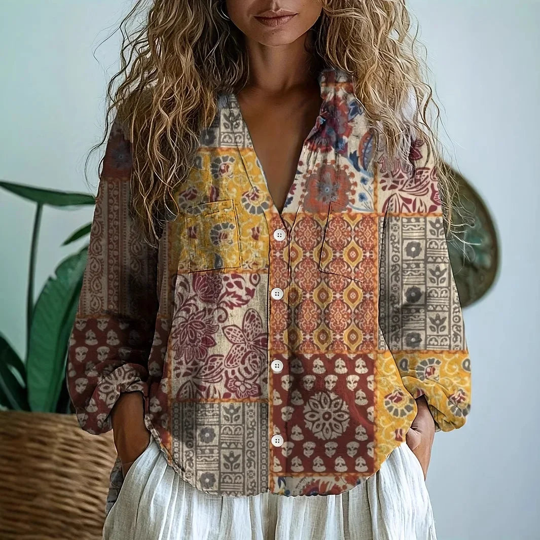 GABRIELA | Blusa amplia estampada