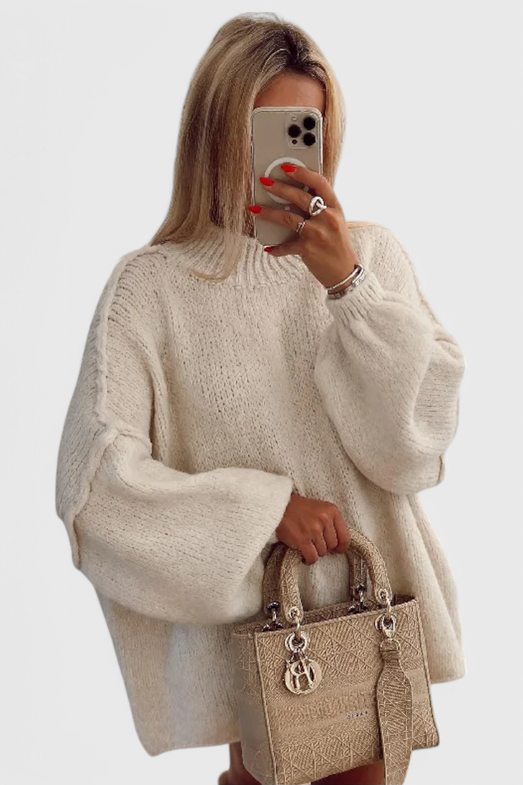 JULIETA | Suéter oversize con mangas abullonadas